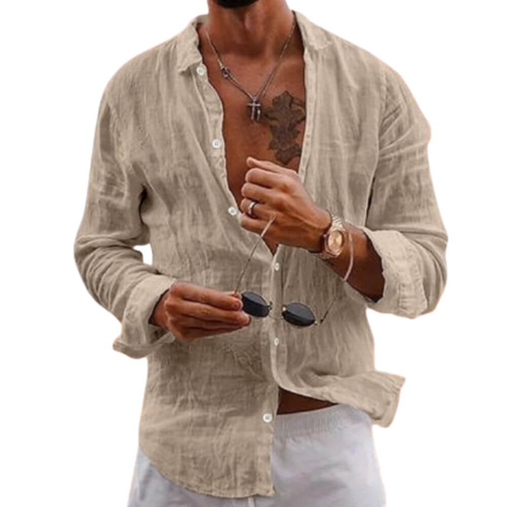 Camisa Masculina em Linho Recife