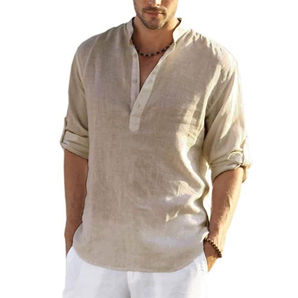 Camisa Masculina em Linho Copacabana