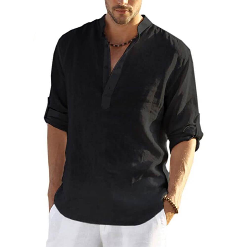 Camisa Masculina em Linho Copacabana