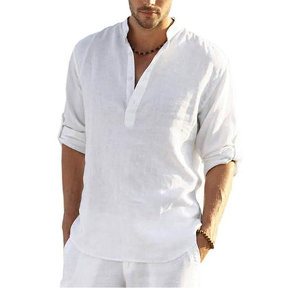 Camisa Masculina em Linho Copacabana