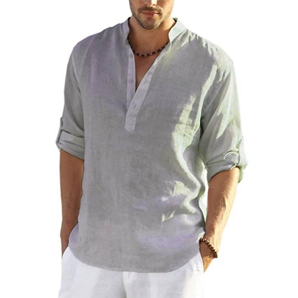Camisa Masculina em Linho Copacabana