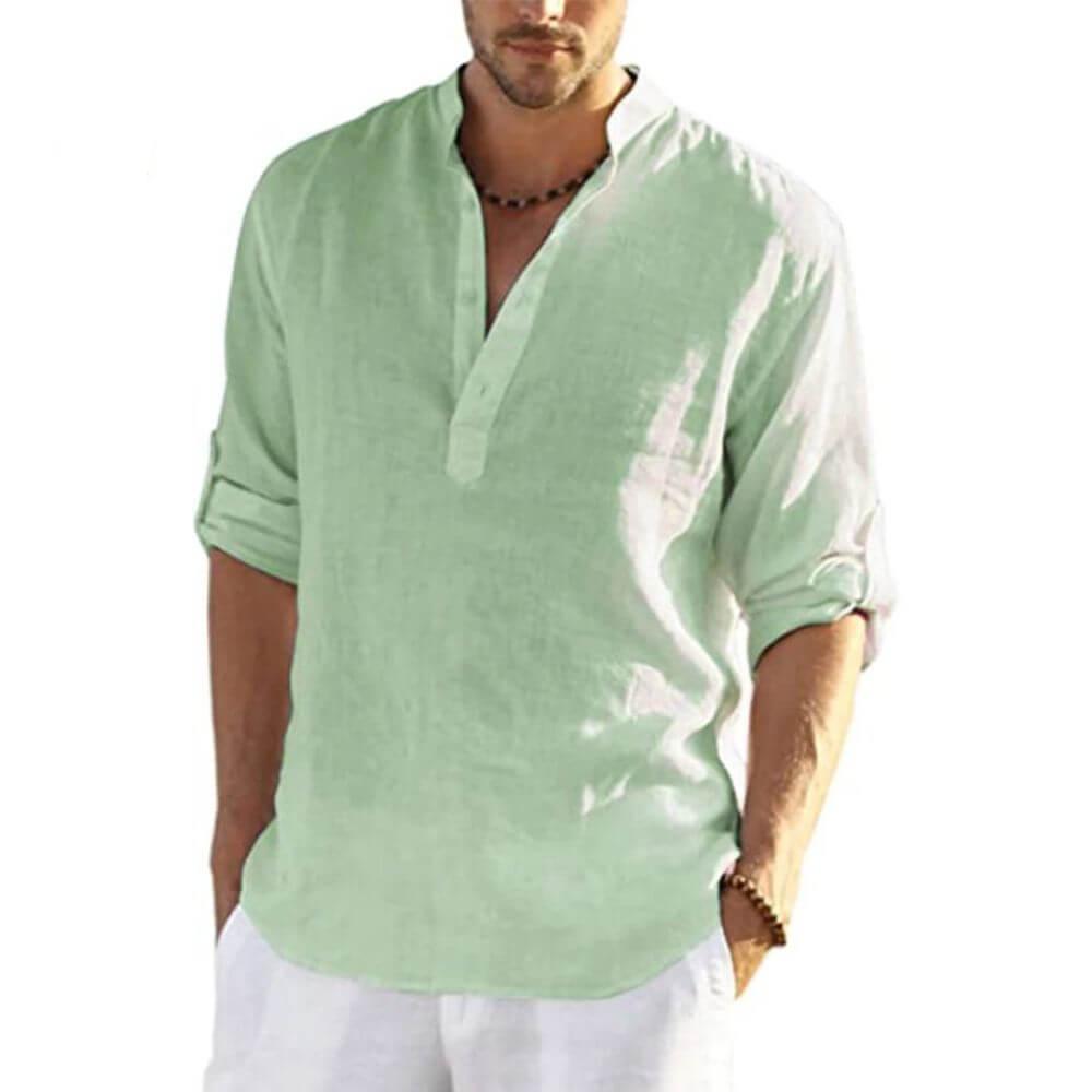 Camisa Masculina em Linho Copacabana