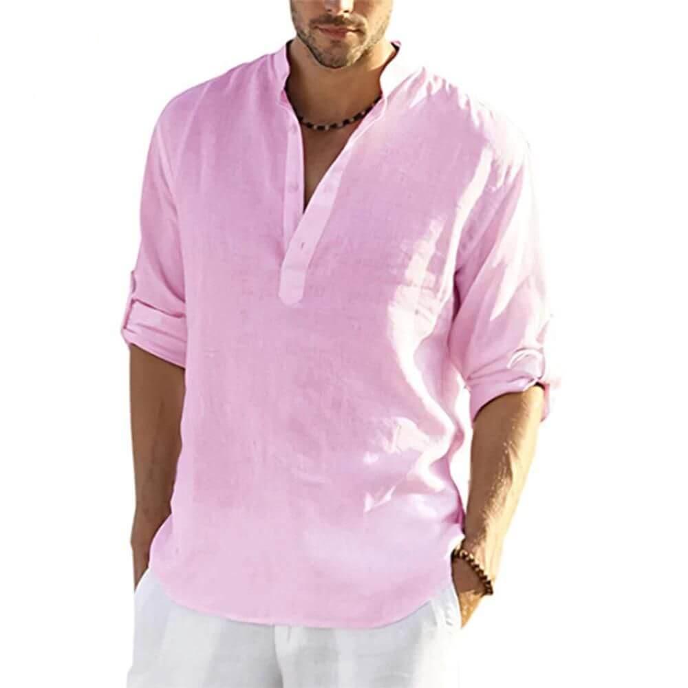 Camisa Masculina em Linho Copacabana