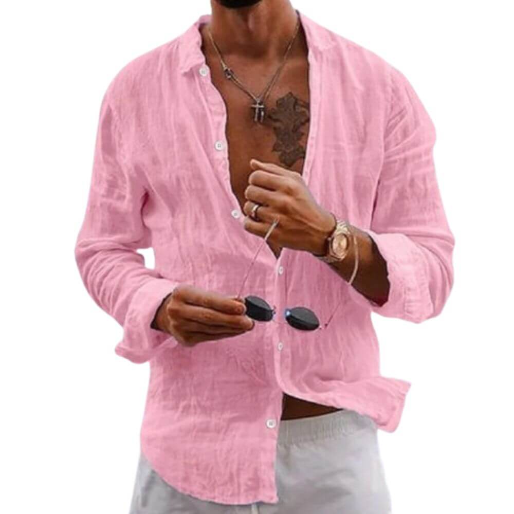 Camisa Masculina em Linho Recife