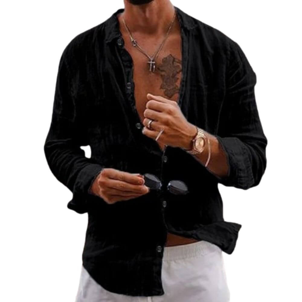 Camisa Masculina em Linho Recife