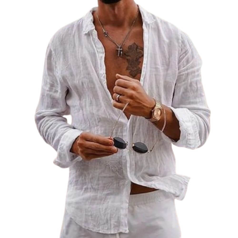 Camisa Masculina em Linho Recife