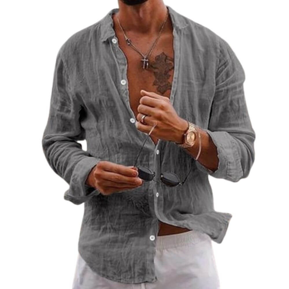 Camisa Masculina em Linho Recife