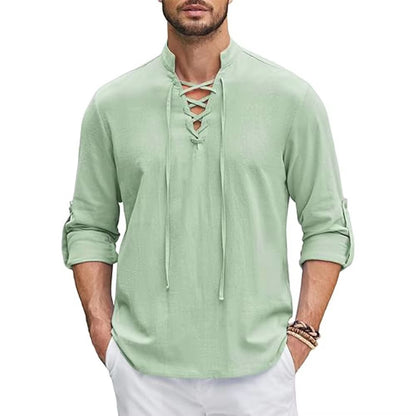 Camisa Masculina em Linho Guarujá