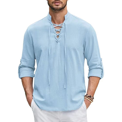 Camisa Masculina em Linho Guarujá