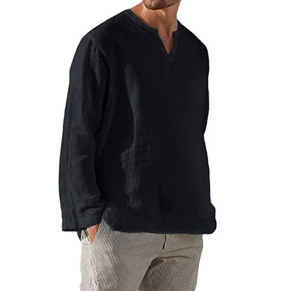 Camisa Masculina em Linho Trancoso