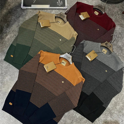 Suéter Masculino em Tricot Listrado Dallas