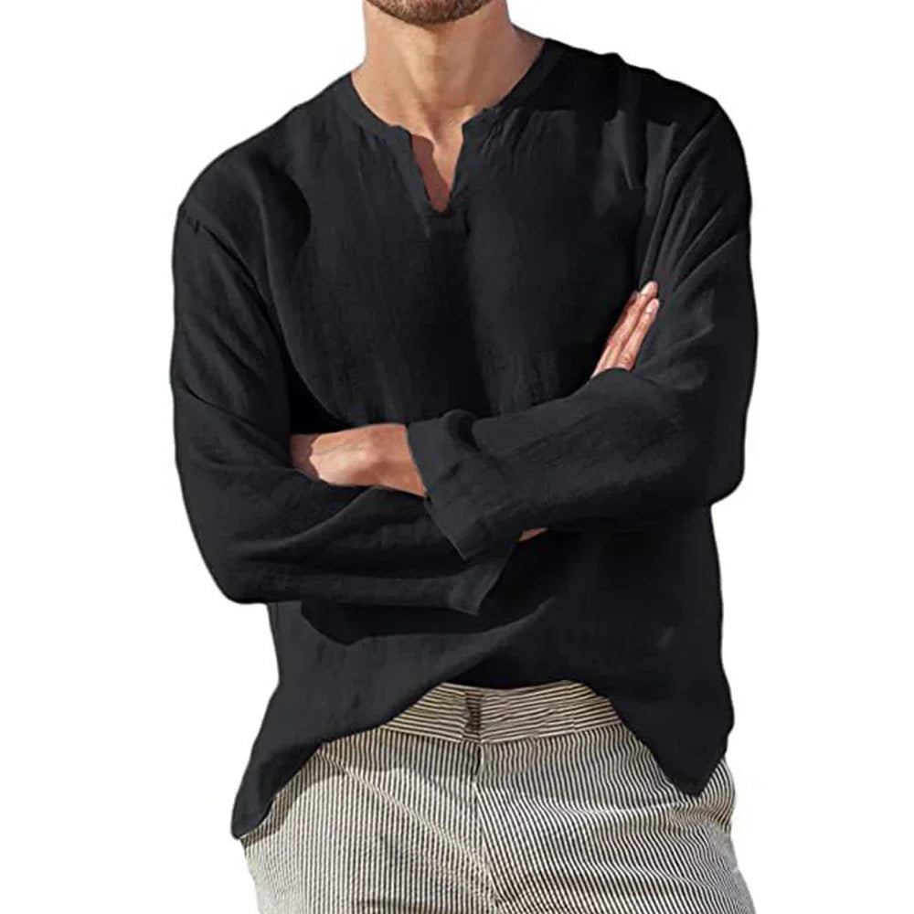 Camisa Masculina em Linho Trancoso