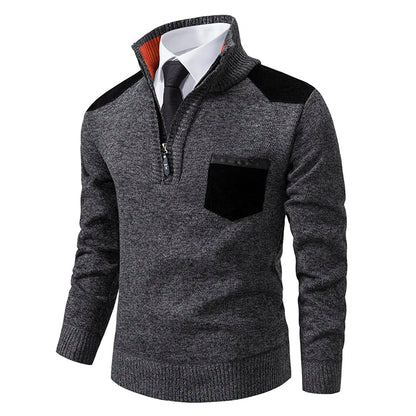 Suéter Masculino Casual Meio Zíper Florença