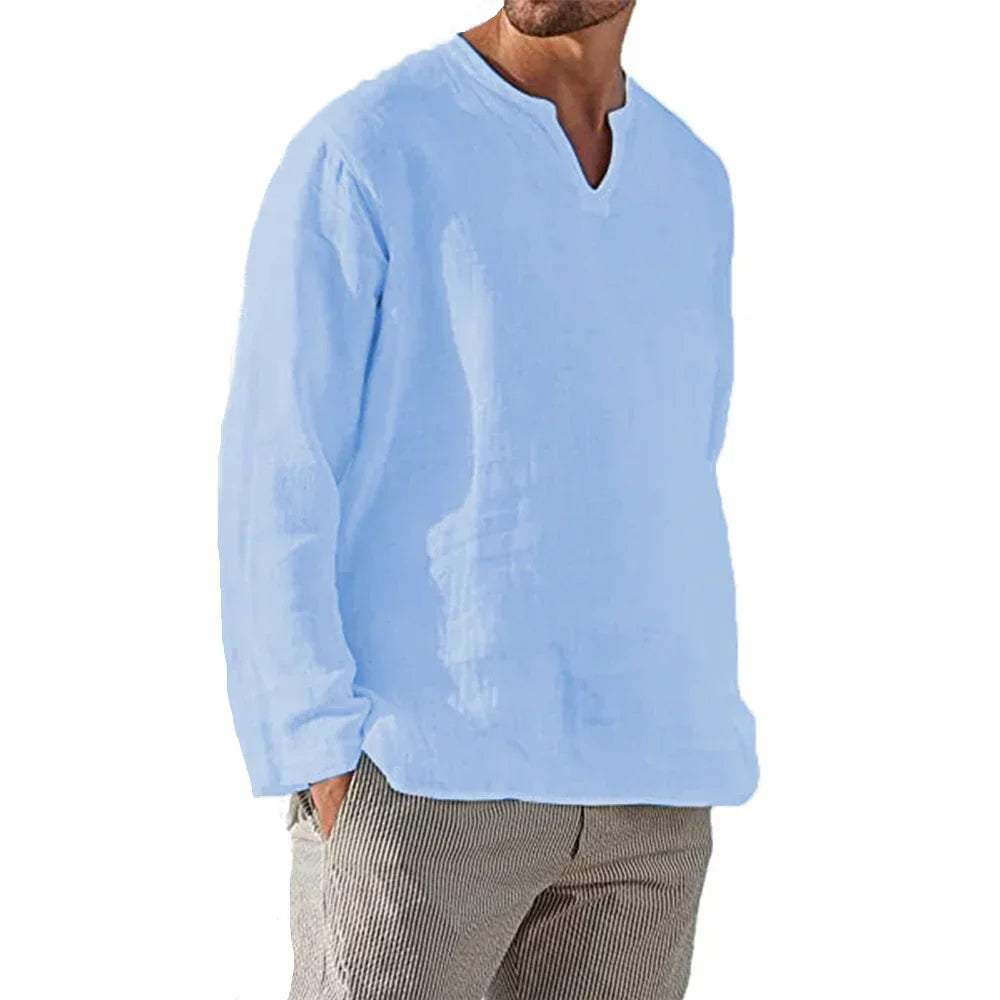 Camisa Masculina em Linho Trancoso