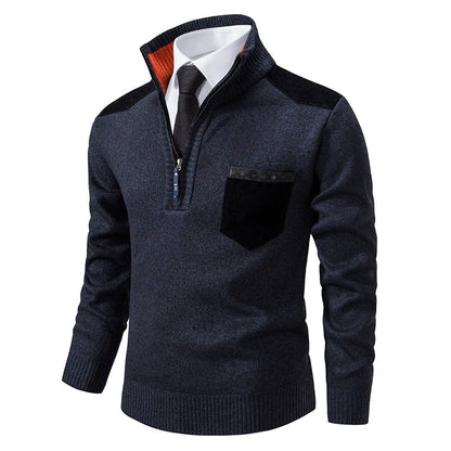Suéter Masculino Casual Meio Zíper Florença