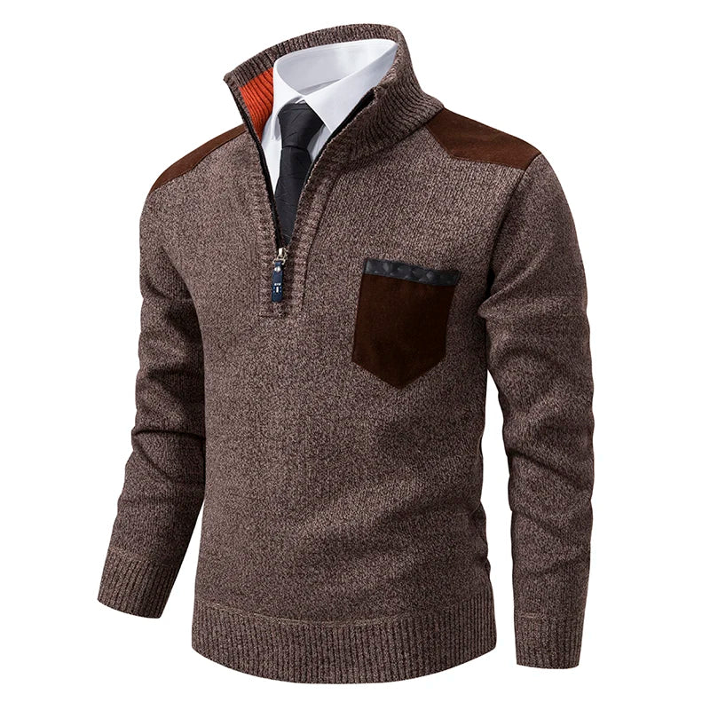 Suéter Masculino Casual Meio Zíper Florença