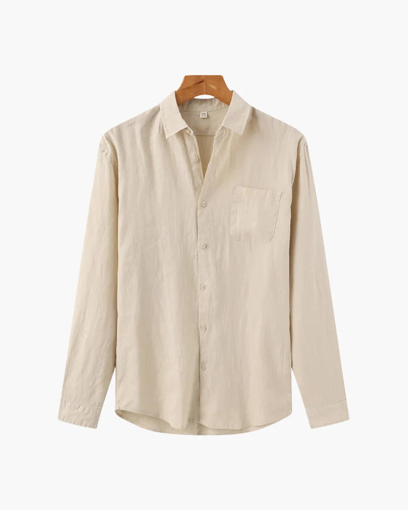 Camisa Masculina Puro Linho Mykonos