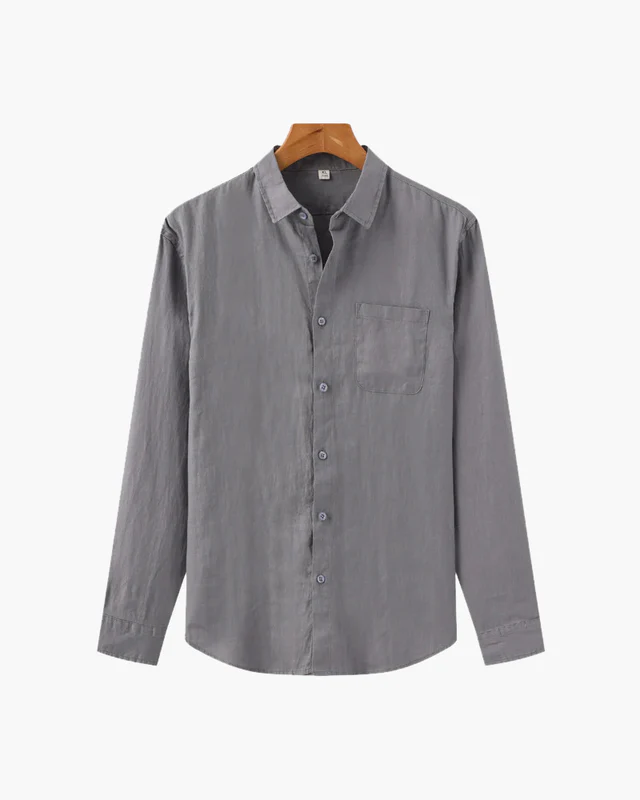 Camisa Masculina Puro Linho Mykonos