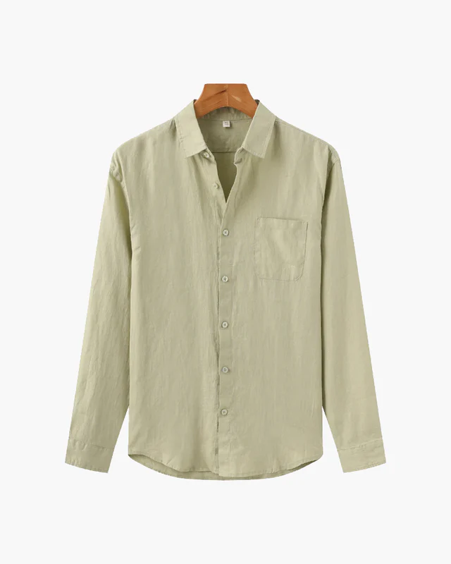 Camisa Masculina Puro Linho Mykonos