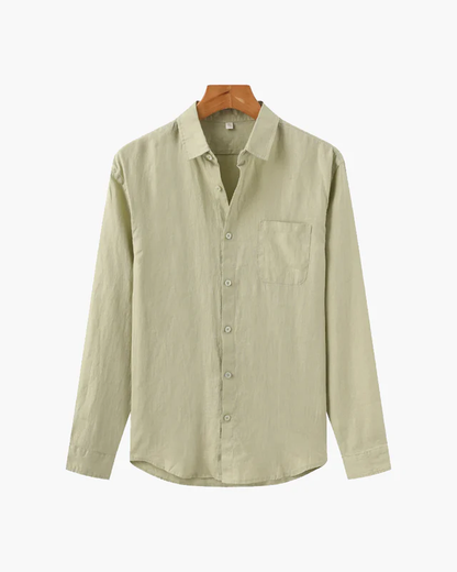 Camisa Masculina Puro Linho Mykonos