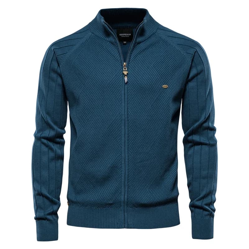Cardigan Masculino em Tricot Texturizado Orlando