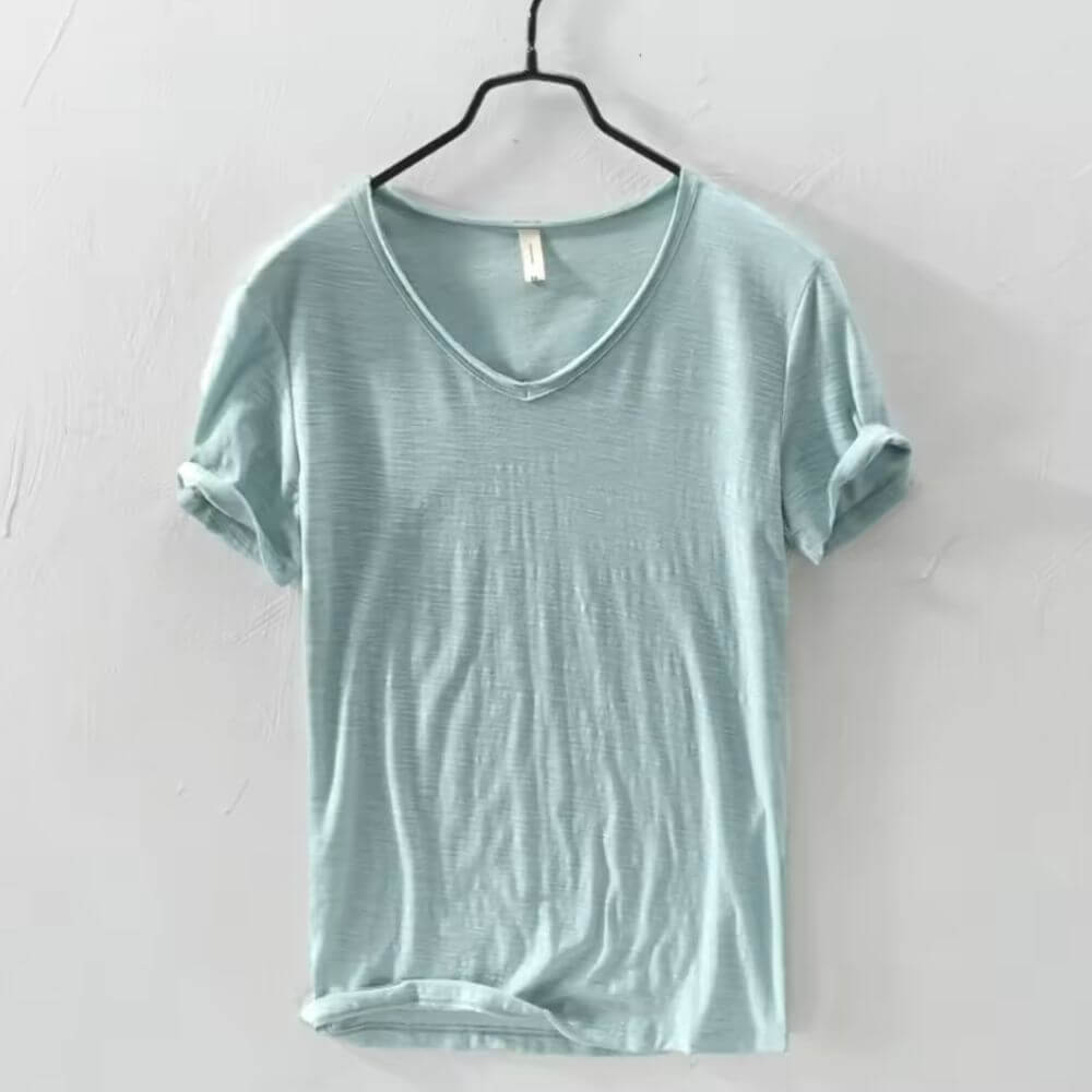 Camiseta Masculina Gola V Slim Vila Velha