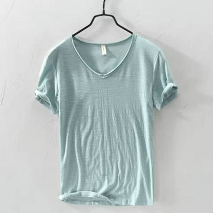 Camiseta Masculina Gola V Slim Vila Velha