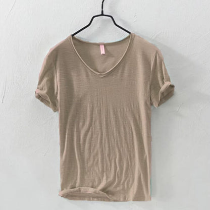 Camiseta Masculina Gola V Slim Vila Velha