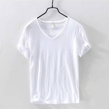 Camiseta Masculina Gola V Slim Vila Velha