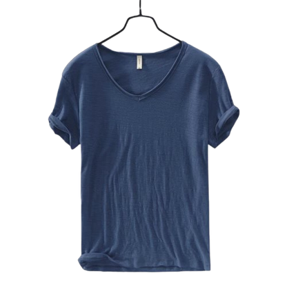 Camiseta Masculina Gola V Slim Vila Velha