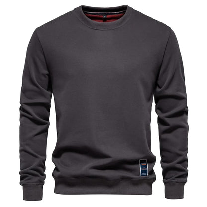 Moletom Masculino Liso Gola Redonda Berlim