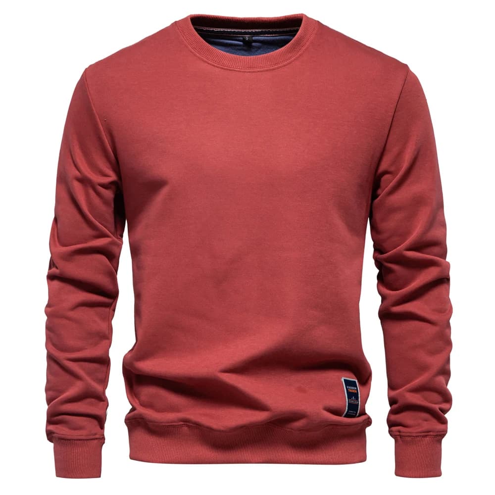 Moletom Masculino Liso Gola Redonda Berlim