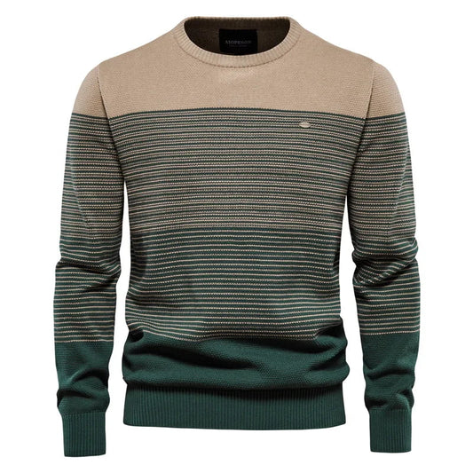 Suéter Masculino em Tricot Listrado Dallas
