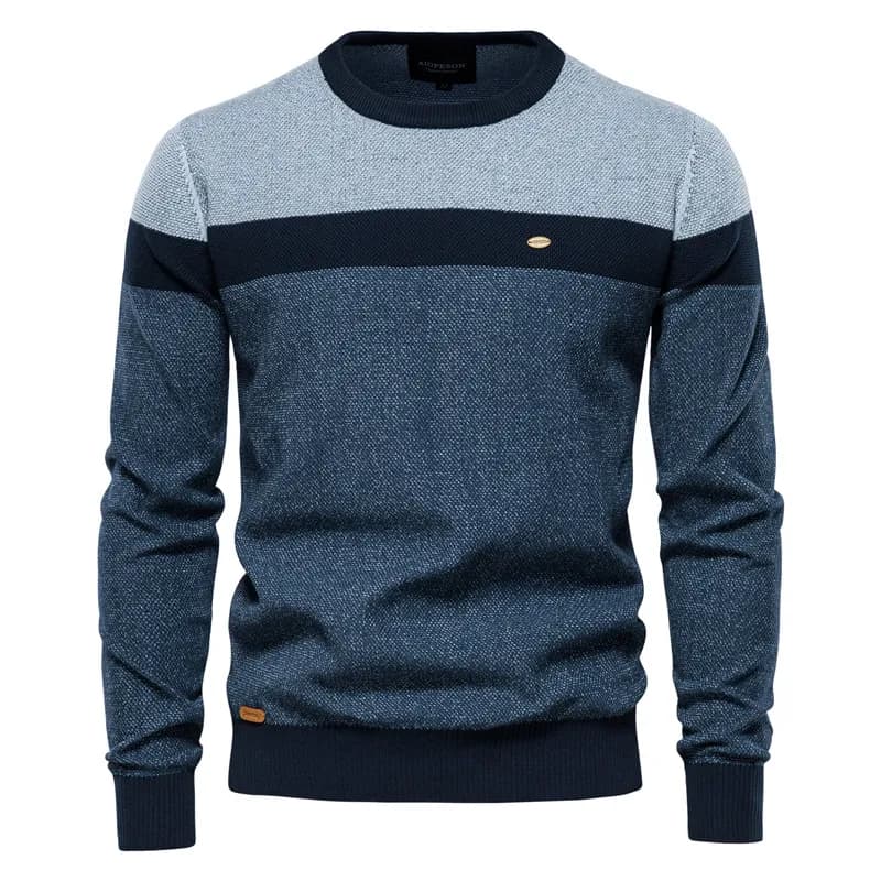 Suéter Masculino em Tricot Listrado Turim