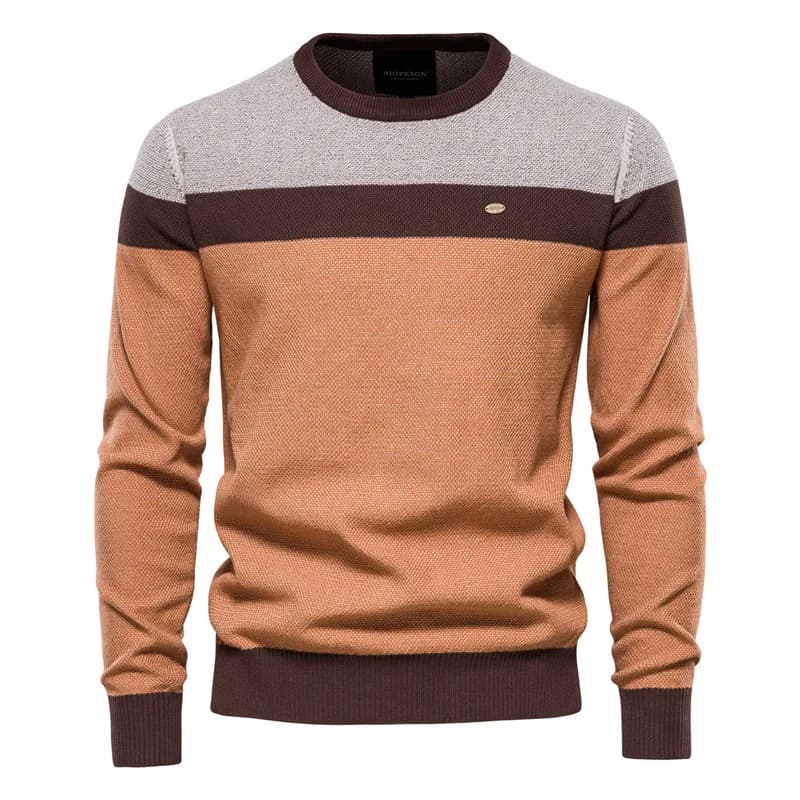 Suéter Masculino em Tricot Listrado Turim