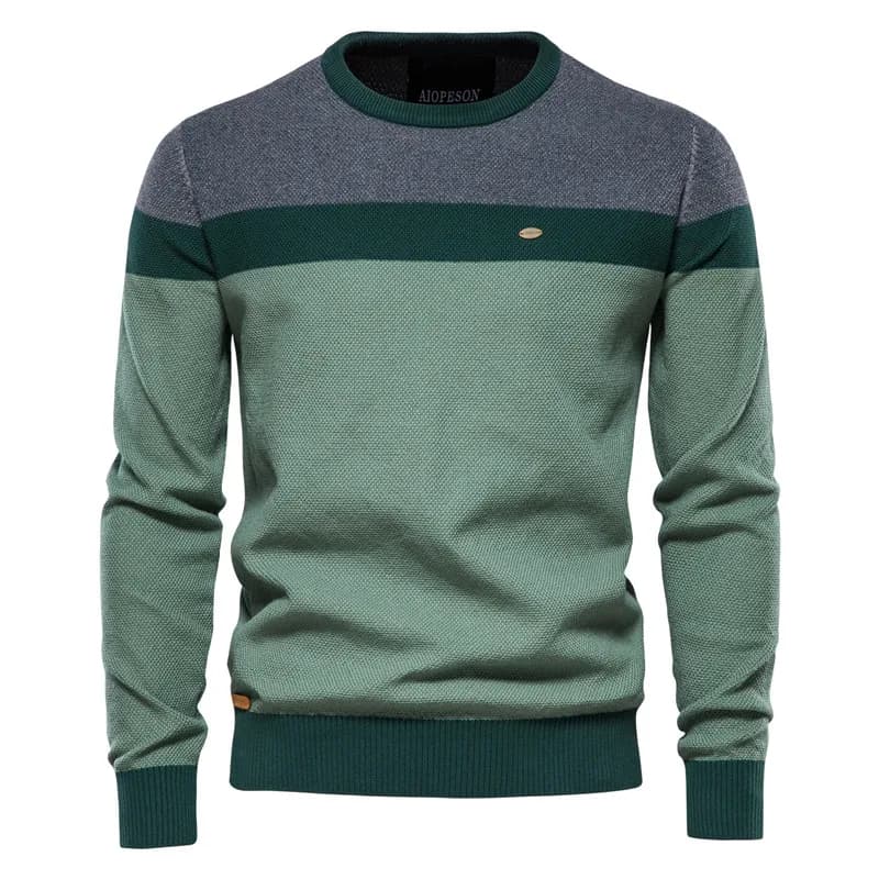 Suéter Masculino em Tricot Listrado Turim
