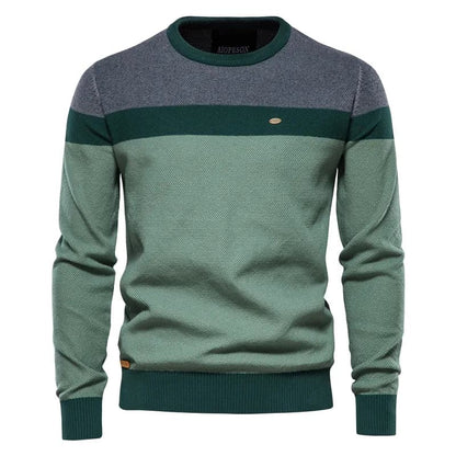 Suéter Masculino em Tricot Listrado Turim