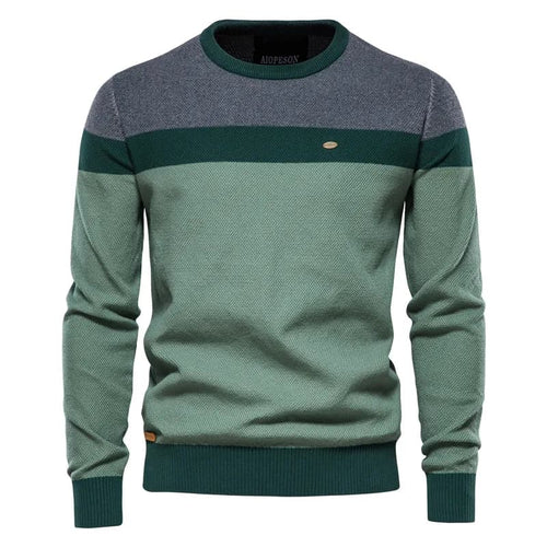 Suéter Masculino em Tricot Listrado Turim