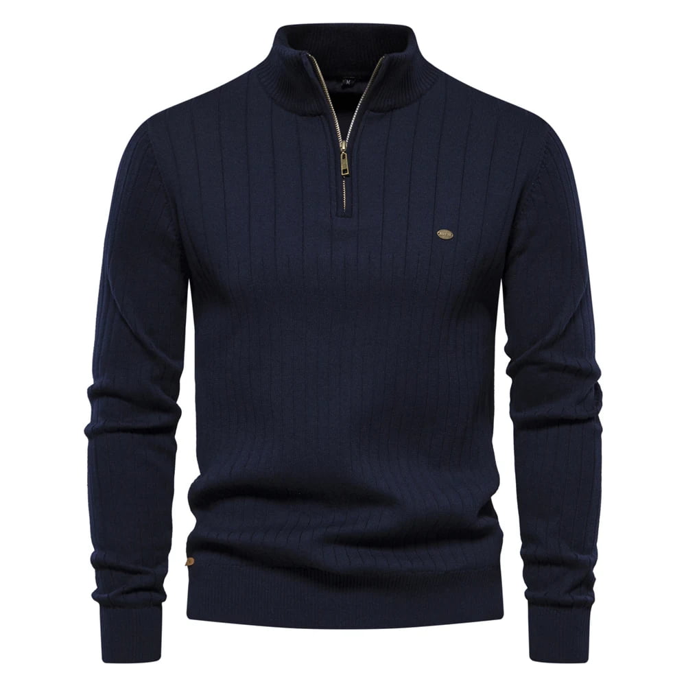 Suéter Masculino em Tricot Canelado Moscou