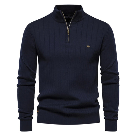 Suéter Masculino em Tricot Canelado Moscou