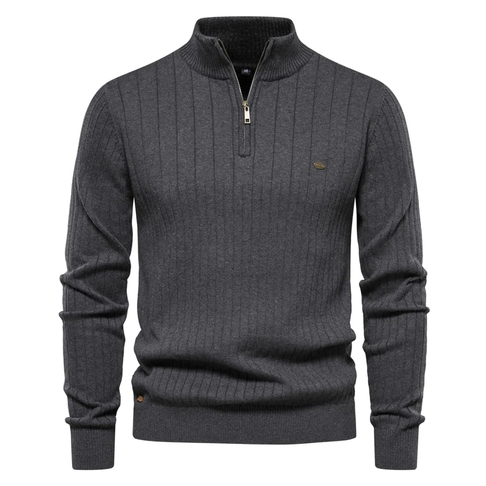 Suéter Masculino em Tricot Canelado Moscou
