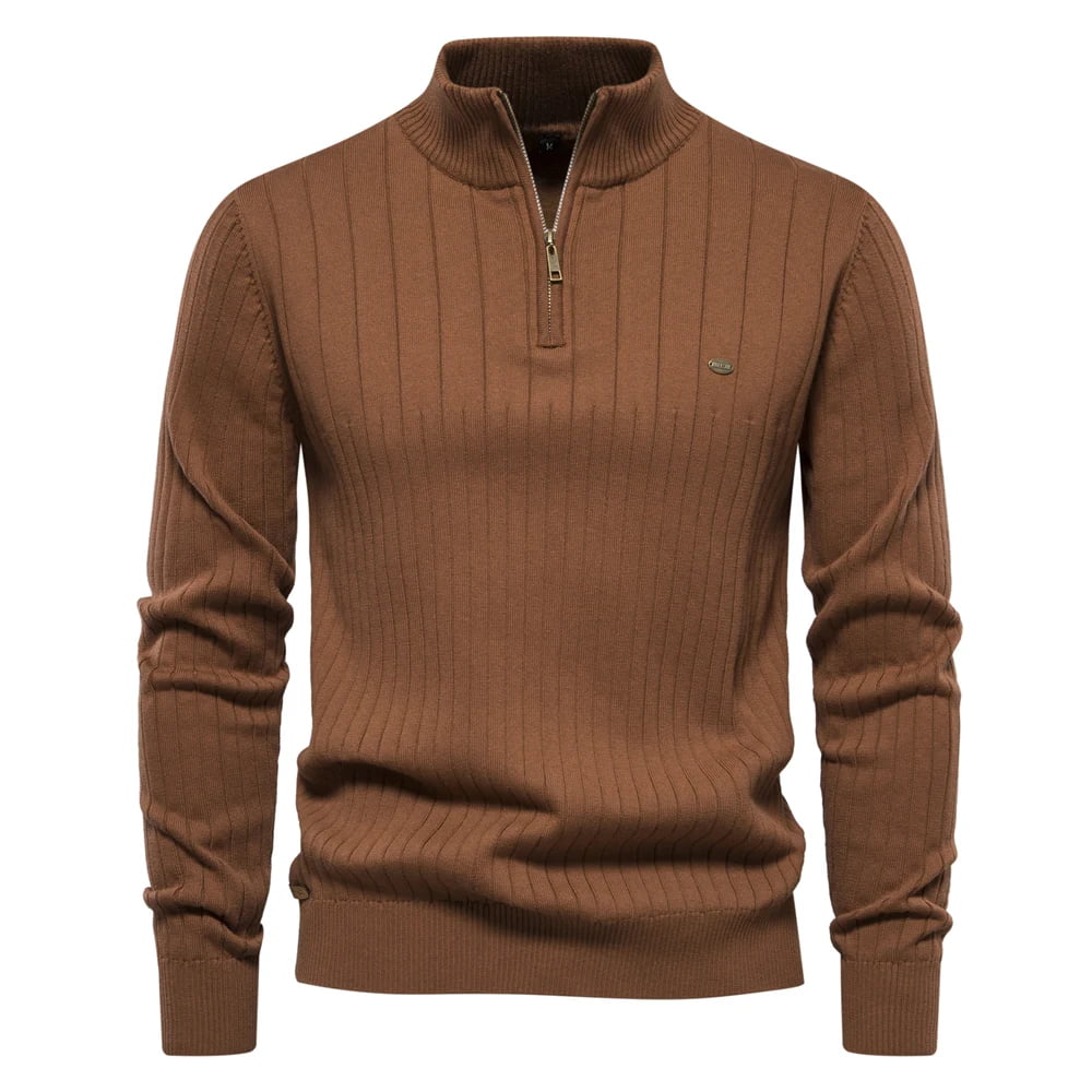 Suéter Masculino em Tricot Canelado Moscou
